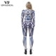 thumbnail image 5 of Disfraz de Halloween de VIP FASHION, monos estampados de esqueleto para mujer, monos de cosplay coloridos con degradado, traje de gato Zentai, 5 of 5