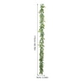 thumbnail image 2 of Hytrove 1Set Artificial Eucalyptus Stems Green Plastic Fade Resistant Decoration for Homeowners and Women, 2 of 8