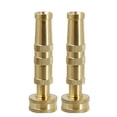 thumbnail image 1 of Brass Adjustable Twist Hose Nozzle - Heavy-duty, 4" - 2 Pack, 1 of 4