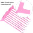 thumbnail image 2 of 10 Pcs Brosse à Cils en Forme de Y Outil de Permanente pour Extension de Cils (Rose), 2 of 8