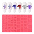 thumbnail image 4 of SmartBy Nail Template Exquisite Practical Colorful Silicone Nail Stemping Plates for Girl, 4 of 7