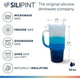 thumbnail image 4 of Silipint 32oz Silicone Humbler Tumbler with Handle, Flip Lid and Straw – BPA-Free, Non-Toxic, Unbreakable, Microwave, Dishwasher Safe – Perfect for Tea, Cold Water, Mountain Air - Pack of 2, 4 of 4