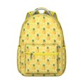 thumbnail image 1 of Sac à Dos Fruit Étudiant Ananas Hawaïen Tropical avec Design Jaune Doré d'Été, Léger et Sangle Réglable, 1 of 6