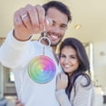 thumbnail image 3 of Queilt Feelings Wheel Keychain Accessories,Emotion Wheel Pendant Decorations Double-Sided Keychain,Therapists Keychain Gifts, 3 of 5