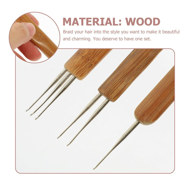 NUOLUX Crochet Needle Hair Dreadlocks Hook Dreadlock Toolweaving Tools Hooks Loc Interlocking Crocheting Dreads Braidneedles