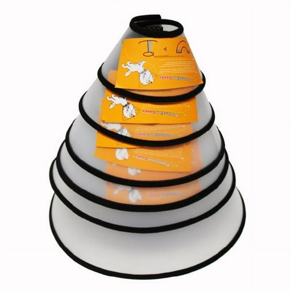 LOLIPPYY Transparent Pet Protection Collar for Wound Healing and Neck Cover