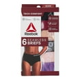 thumbnail image 2 of Reebok Women's Underwear Seamless Briefs Panties, 6-Pack, Sizes XS- 3XL, 2 of 10
