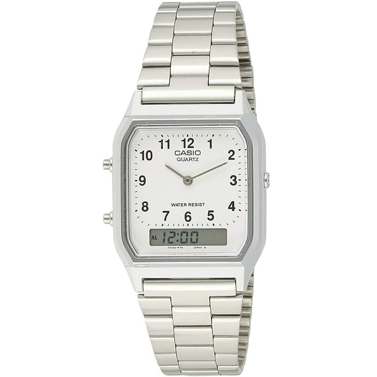 Appartement zonsopkomst liefdadigheid Casio Men's Classic Stainless Steel Watch AQ230A-7B - Walmart.com