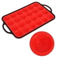 thumbnail image 6 of Raindrops Red Silicone Muffin Tray for Baking, Non-Stick Cupcake Mold, Flexible and Bakeware, 6 of 8