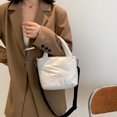 thumbnail image 3 of Bolso bandolera acolchado de algodón Tote de hombro sólido Otoño Invierno acolchado para diario, 3 of 9