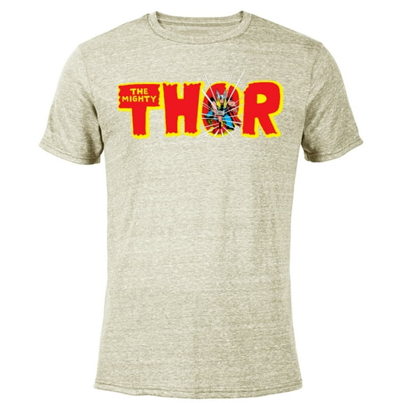 Marvel The Mighty Thor Retro Comic Book - Short Sleeve Blended T-Shirt for Adults – Customized-Yellow