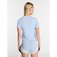 thumbnail image 3 of Kacey Lee Women's Pointelle Ruffle Sleep Cardigan, Size XS-XXL, 3 of 5