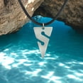thumbnail image 2 of Cave Diving Pewter Pendant Necklace- Line Arrow Charm | Cave Diver Line Marker For Men and Women | Gifts For Divers, 2 of 8