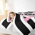 thumbnail image 3 of Feelyou Initial Letter Z Queen Comforter Set, Cartoon Monogrammed Bedding Sets, Princess Ribbon Reversible Bedding Comforter Set, Luxury Bedroom Decor,3-Piece, 3 of 8