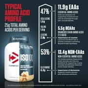 Dymatize ISO100 Hydrolyzed Whey Isolate Protein Powder, 25g Protein, Gourmet Vanilla, 3 Lbs