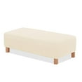 thumbnail image 1 of CHOK 2024 S/L Ottoman Covers Slipcover Stretch Ottoman Cover Folding Storage Stool Protector Rectangle Slipcover with Elastic Bottom Gray, 1 of 8