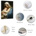 thumbnail image 4 of ZHONGYUTONG Virgin Mary Canvas Wall Art Jesus Mother Painting Prints Catholic Spiritual Pictures Wall Decor for Office Church Prayer Room Framed (12.00" x 18.00"), 4 of 5