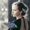 zttd rhinestone hair clip elegant temperament ponytail horizontal clip