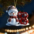 thumbnail image 4 of Adornos Navideños con Letras 2025, Colgante de Ciervo Navideño, Decoración de Madera para Mesa, Adornos Personalizados, 4 of 6