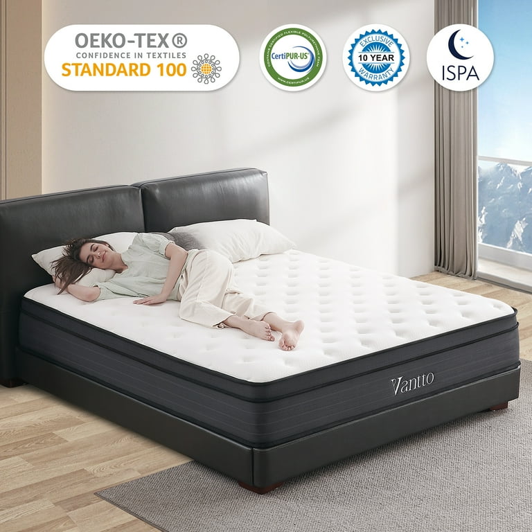 Sofree Bedding King Mattress,12 Inch Memory Foam Mattress in a Box,  Individual Pocket Spring Mattress with Motion Isolation and Pressure  Relief