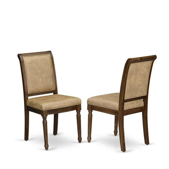 Luxe by East West Furniture Modern Dining Chairs Set of 2