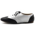 thumbnail image 2 of Ollio Women's Shoes Classic Lace Up Dress Low Flat Heels Oxfords M1914, 2 of 6