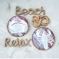 thumbnail image 2 of Beachcombers Natural Rope Relax Sign Wall Coastal Plaque Hanging Wood Composite Flax Sign Home D√©cor with Sayings 13.78 x 0.98 x 4.72 Brown, 2 of 2