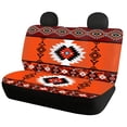 thumbnail image 2 of Pzuqiu Orange Pattern Car Seat Covers Full Set 3 PCS, Car Seat Cover Full Set Polyester Interior Accessories Anti-Slip for Trucks most Cars Sedans, 2 of 10