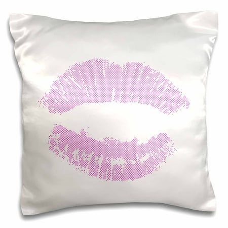 Rose Dotted Pink Lips Kiss Art Pillow Case 16 By Inch Rose Dotted Pink Lips Kiss Art Pillow Case 16 By Inch