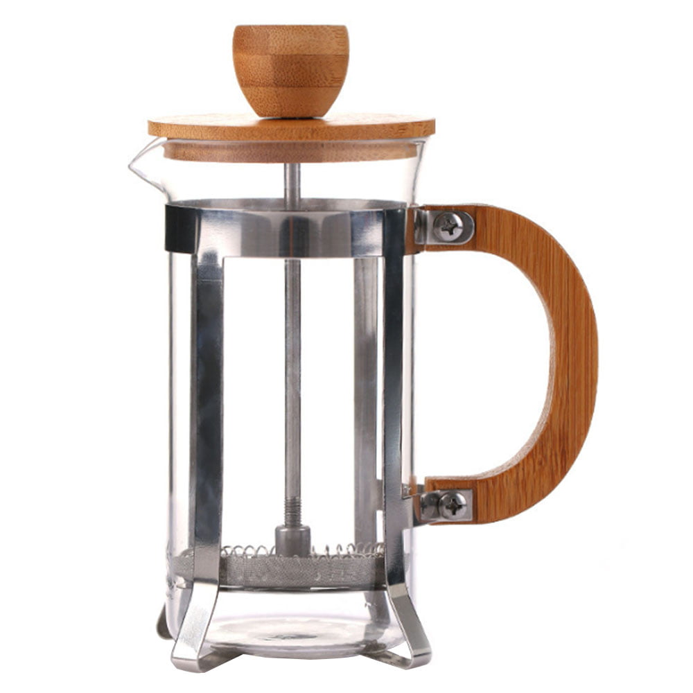 French Press Coffee Maker Tea Maker Cafetiere Stainless Steel Filter Glass 24oz