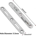 thumbnail image 4 of Bed Rail Connecting Fittings for Wood Frame, 5-Inch Zinc Round Bed Hook Set of 4, Thickened Furniture Hardware, 4 of 5