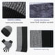 thumbnail image 3 of Conjunto de guantes de pantalla con bufanda y gorro con bloques de color para hombres y mujeres, 3 of 5