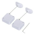 thumbnail image 1 of Unique Bargains Retractable Cable Lock with Double-Sided Adhesive Slow Remote Lock Arc terminal 600g 2Set White, 1 of 6