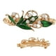 thumbnail image 3 of Horquilla para mujer, horquilla verde con perlas sintéticas para mujer, accesorios para el cabello, respuesta rápida, 3 of 9