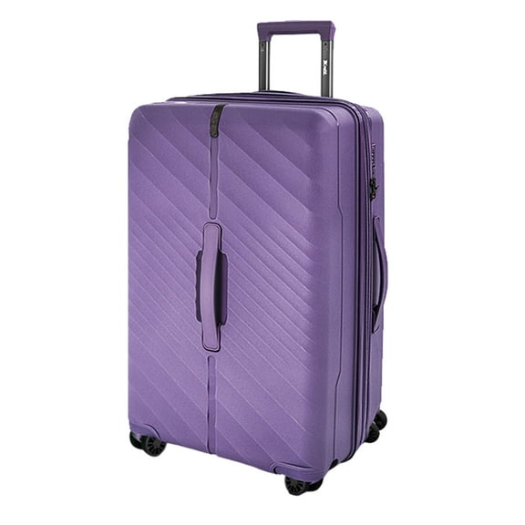 30 Inch Large Checked Luggage with Spinner Wheels,Expandable Hardshell Suitcase with TSA Lock,Lightweight Hardside Rolling Luggage for Travel,DQ135-Purple
