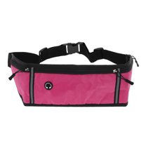 Unique Bargains 1 Pc Breathable Running Belt Thin Fanny Pack for Sports to Carry Phone Keys Rose Red