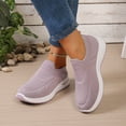 thumbnail image 2 of Women's Slip on Sneakers Breathable Platform Soft Sole Tennis Shoes Lightweight Athletic Gym Non Slip Work Shoes, 2 of 7