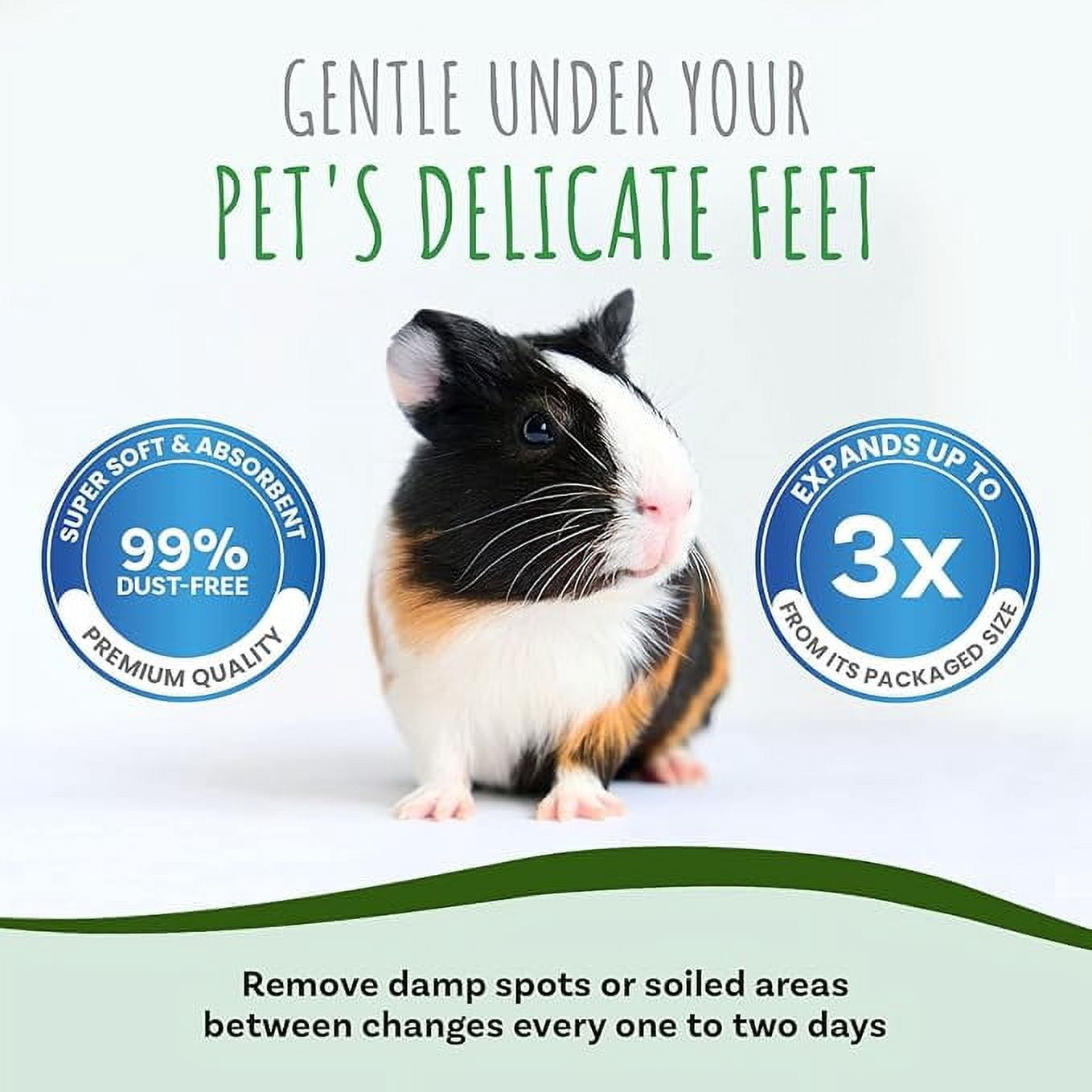 Small Pet Select Premium Small Animal Bedding, Natural Soft Paper Bedding for Small Indoor and Outdoor Pets, A, Jumbo Size 178 L Pack