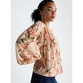 thumbnail image 4 of Scoop Women’s Blouson Sleeve Shirt, Sizes XS-4X, 4 of 5