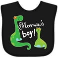 thumbnail image 3 of Inktastic Meemaw Boy Grandson Dinosaur Boys Baby Bib, 3 of 4