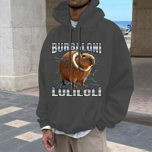 WILLBEST Sudaderas con Capucha y Sudaderas para Hombre, Jersey Clásico De Mitología China con Tela y Diseño Cómodos para Uso Informal XXXGrande