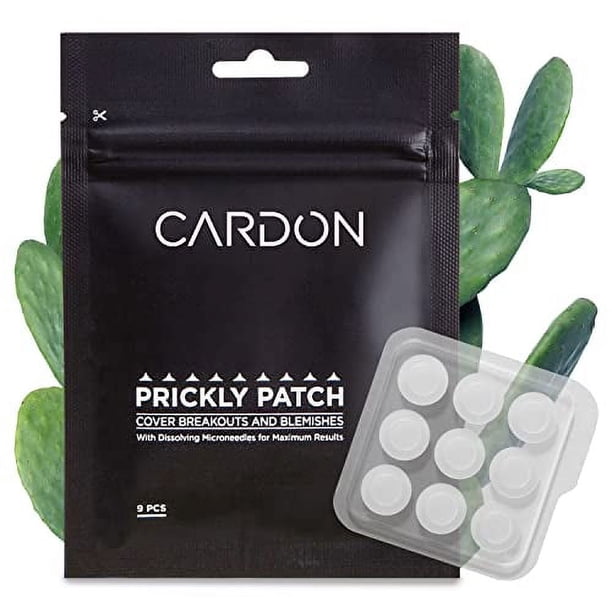 Cardon Prickly Pimple Patches Tratamiento para manchas de acné para espinillas, puntos negros, zit, limpieza de parches de acné, ácido salicílico, tratamiento facial de 1 paso para imperfecciones, gol