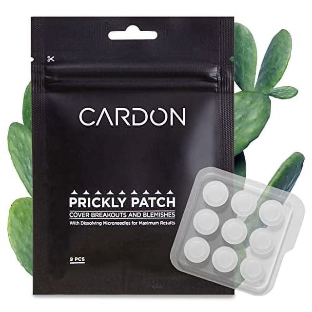 Cardon Prickly Pimple Patches Tratamiento para manchas de acné para espinillas, puntos negros, zit, limpieza de parches de acné, ácido salicílico, tratamiento facial de 1 paso para imperfecciones, gol