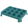 thumbnail image 3 of MOLDE PARA MUFFINS DE ACERO AL CARBONO CAPACIDAD PARA 24 MUFFINS Y SOPORTE COLOR VERDE AZULADO 87058.02RR, 3 of 3