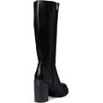 thumbnail image 5 of NINE WEST Womens Black Lug Sole Kani Round Toe Block Heel Zip-Up Heeled Boots 8 M, 5 of 5