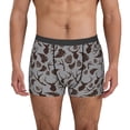 thumbnail image 1 of Fotbe Brown Moose with Pinecones Calzoncillos Tipo Boxer con Bolsa de Soporte Total para Hombre, X-Temp Fresco, Transpirable y de Secado Rápido-Large, 1 of 5