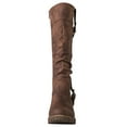 thumbnail image 4 of GLOBALWIN Women's Chunky Heel Brown Knee High Riding Boots 9M, 4 of 7