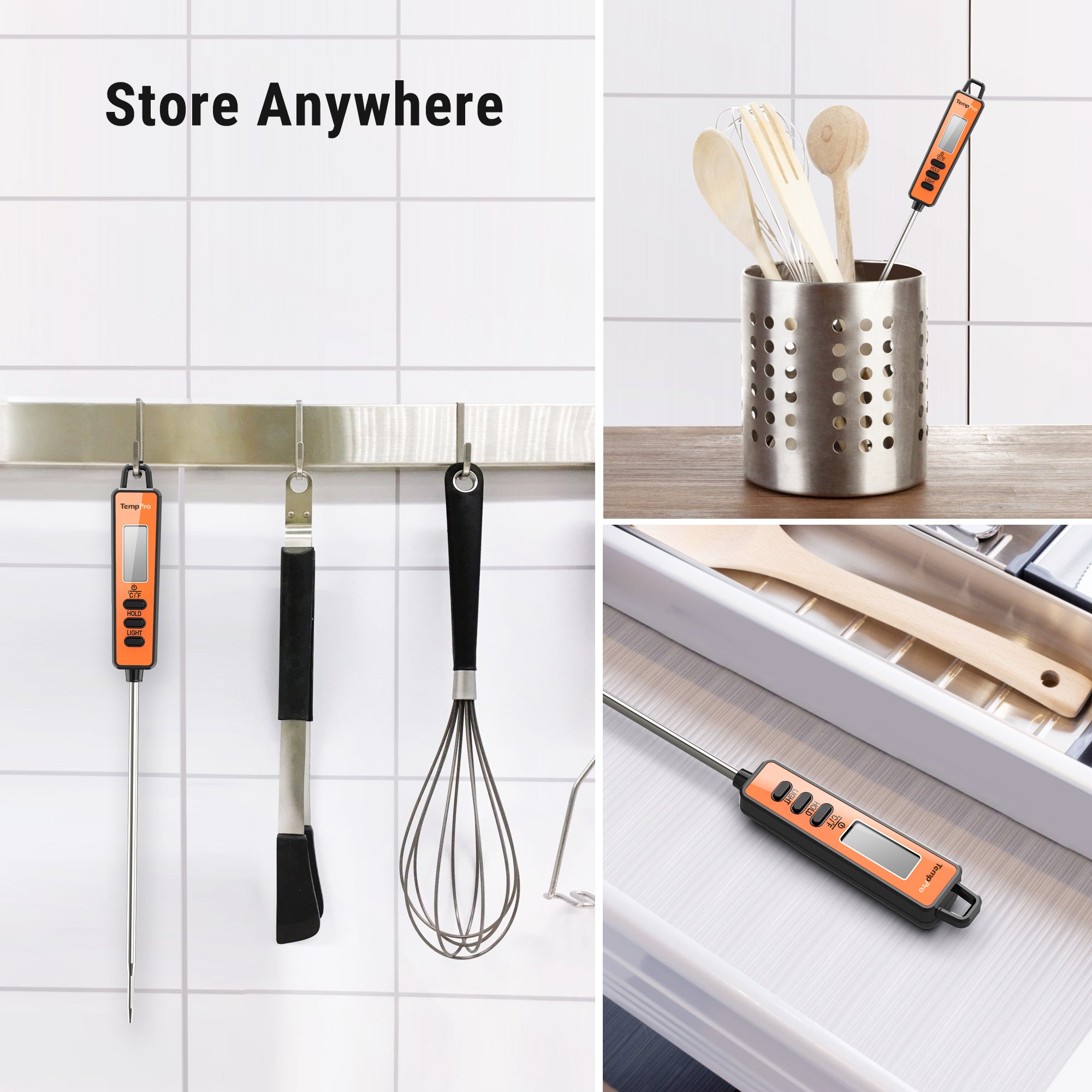 TempPro TP01A Digital Meat Thermometer with Long Probe photo 6