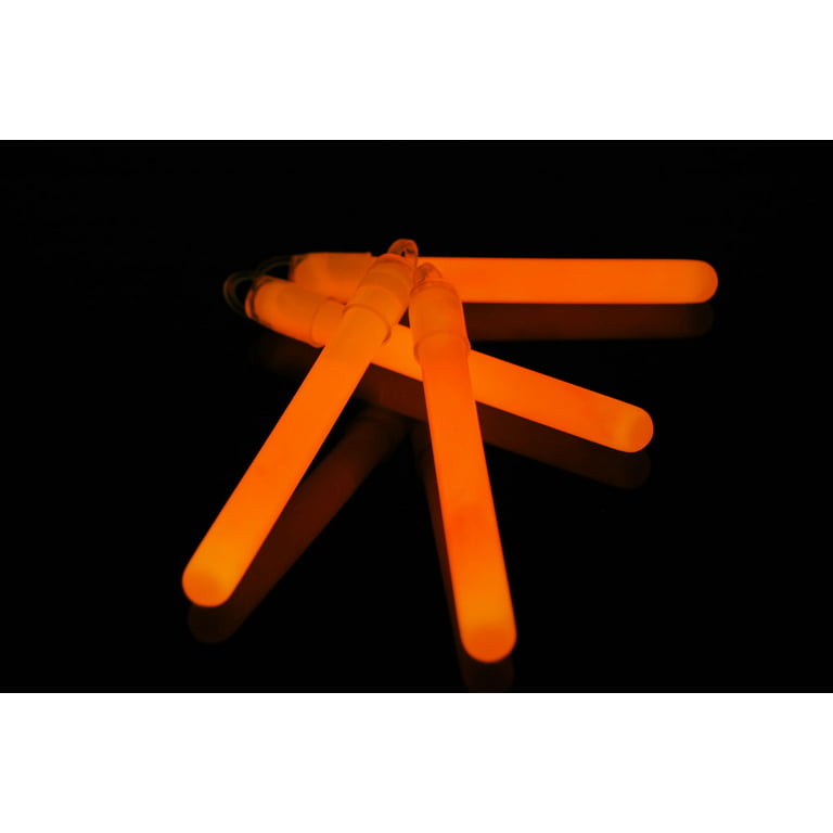 DirectGlow 50 Count Orange 4 inch Premium Glow Sticks with