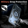 thumbnail image 4 of Allytechgroup for iPhone 16 Plus Case with 360° Rotable Kickstand,  [Include 1X Screen Protector] [Magnetic Car Mount Support] Military Grade Drop Protection Phone Cover for iPhone 16 Plus, Blue, 4 of 6